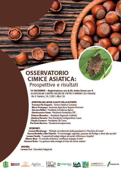 10/12/2019 – “Osservatorio cimice asiatica. Prospettive e risultati” (Alba CN)