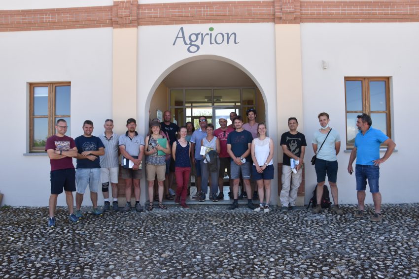 In visita dalla Francia, per conoscere e approfondire la sperimentazione in frutticoltura biologica di Agrion