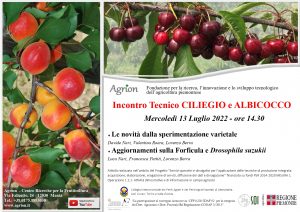 13/07/2022 - Incontro tecnico Ciliegio e Albicocco @ Centro Sperimentale frutticoltura - Manta(CN)