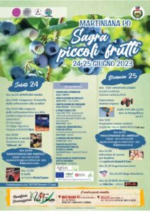 24 GIUGNO 2023, Congresso ''Il mirtillo dalla coltivazione alla vendita'' - Sagra Piccoli frutti a Martiniana Po @ Martiniana Po