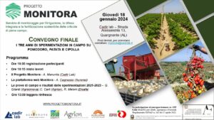 18 gennaio 2024 - CONVEGNO FINALE PROGETTO MONITORA @ CADIRLAB