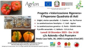 18 dicembre 2023 - Progetto VALORIZZAZIONE RIGENERA - Il Peperone Quadrato di Asti @ Azienda Dui Puvrum