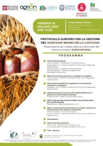 16/05/2025 - PROTOCOLLO EUROPEO PER LA GESTIONE DEL MARCIUME BRUNO DELLA CASTAGNA @ Fondazione Agrion