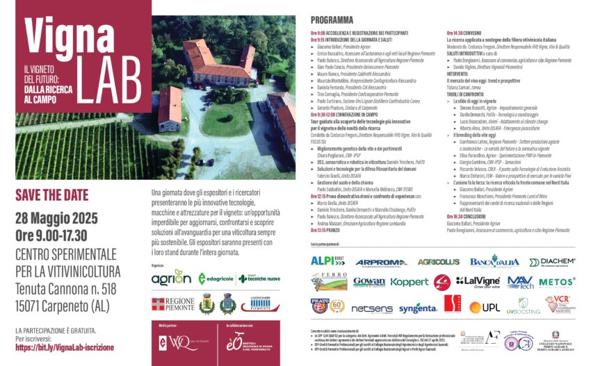 VIGNALAB: TECNOLOGIE IN CAMPO PER IL VIGNETO DEL FUTURO