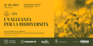 +API. UN’ALLEANZA PER LA BIODIVERSITÀ - Dalla ricerca alla pratica: un dialogo aperto sul futuro degli impollinatori @ Albergo dell'Agenzia di Pollenzo - Aula 5