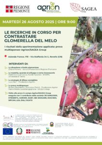 26/08/2025 - LE RICERCHE IN CORSO PER CONTRASTARE GLOMERELLA DEL MELO @ Azienda Franco Flli